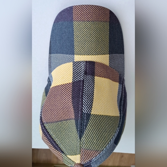 Hat baseball style women/ men. Color Block Plaid. Adjustable. Lightweight. - Picture 3 of 6
